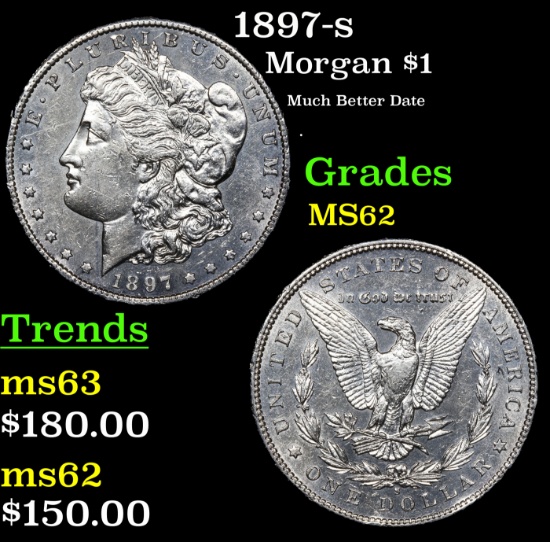 1897-s Morgan Dollar $1 Grades Select Unc