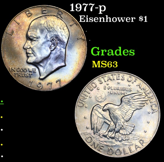 1977-p Eisenhower Dollar $1 Grades Select Unc