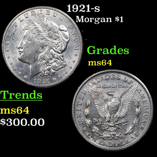 1921-s Morgan Dollar $1 Grades Choice Unc