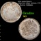 1854 seated liberty dime love token intitials, C.T.C Grades NG