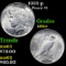 1922-p Peace Dollar $1 Grades Select Unc