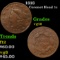 1818 Coronet Head Large Cent 1c Grades vg+