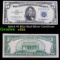 1953A $5 Blue Seal Silver Certificate Grades vf+