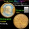 ***Auction Highlight*** 1862 Gault’s Encased Postage, EP-4A 1c Blue Franklin Graded vf35 By SEGS (fc