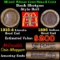 Mixed small cents 1c orig shotgun roll, 1916-d Wheat Cent, 1896 Indian Cent other end, McDonalds Wra