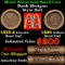 Mixed small cents 1c orig shotgun roll, 1915-d Wheat Cent, 1896 Indian Cent other end, McDonalds Wra