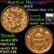 ***Auction Highlight*** 1853 Braided Hair Half Cent 1/2c Graded Select+ Unc BN By USCG (fc)