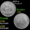 1877-s Trade Dollar $1 Grades xf