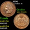 1900 Indian Cent 1c Grades Unc Details