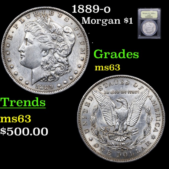 1889-o Morgan Dollar 1 Graded Select Unc By USCG