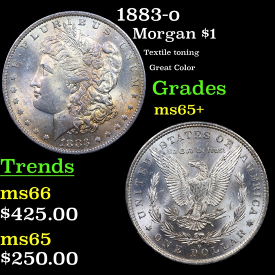 1883-o Morgan Dollar 1 Grades GEM+ Unc