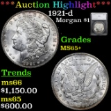 ***Auction Highlight*** 1921-d Morgan Dollar 1 Graded MS65+ by SEGS (fc)