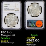 NGC 1902-o Morgan Dollar 1 Graded ms65 by NGC