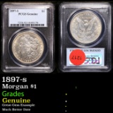 PCGS 1897-s Morgan Dollar 1 Graded Genuine By PCGS