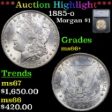 ***Auction Highlight*** 1885-o Morgan Dollar 1 Graded ms66+ By SEGS (fc)