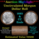 ***Auction Highlight*** 1885 & CC Uncirculated Morgan Dollar Shotgun Roll (fc)