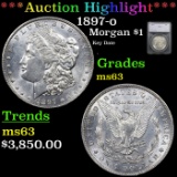 ***Auction Highlight*** 1897-o Morgan Dollar 1 Graded ms63 By SEGS (fc)