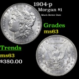 1904-p Morgan Dollar 1 Grades Select Unc