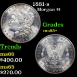 1881-s Morgan Dollar $1 Grades GEM+ Unc