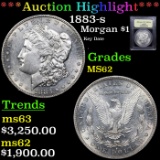 ***Auction Highlight*** 1883-s Morgan Dollar 1 Graded Select Unc by USCG (fc)
