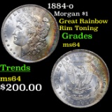 1884-o Morgan Dollar 1 Grades Choice Unc