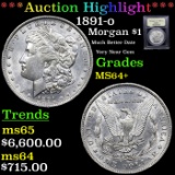 ***Auction Highlight*** 1891-o Morgan Dollar 1 Graded Choice+ Unc by USCG (fc)