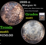 1898-o Morgan Dollar $1 Graded ms65 By SEGS