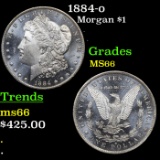 1884-o Morgan Dollar 1 Grades GEM+ Unc