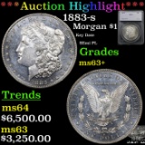 ***Auction Highlight*** 1883-s Morgan Dollar 1 Graded ms63+ By SEGS (fc)