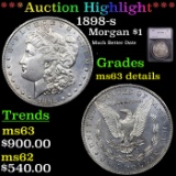 ***Auction Highlight*** 1898-s Morgan Dollar 1 Graded ms63 Details By SEGS (fc)