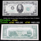 1950A $20 Green Seal Federal Reserve Note F-2060J Grades xf