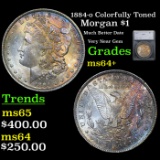 1884-o Morgan Dollar 1 Graded Choice+ Unc By SEGS