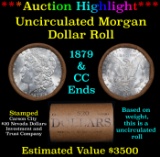 ***Auction Highlight*** 1879 & CC Uncirculated Morgan Dollar Shotgun Roll (fc)