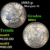 1883-p Morgan Dollar 1 Grades Select Unc