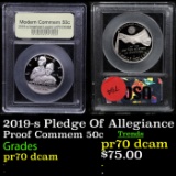 Proof . 2019-s Pledge Of Allegiance Modern Commem Half Dollar 50c Graded GEM++ Proof Deep Cameo By U