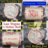 ***Auction Highlight*** Old Casino 50c Roll $10 Halves Las Vegas Casino Silver City 1957 Franklin &