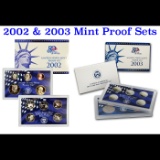 2002 & 2003 United States Mint Proof Set