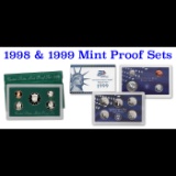 1998 & 1999 United States Mint Proof Sets