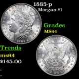 1885-p Morgan Dollar 1 Grades Choice Unc