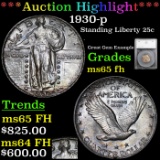 ***Auction Highlight*** 1930-p Standing Liberty Quarter 25c Graded ms65 fh By SEGS (fc)