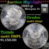 ***Auction Highlight*** 1885-p Morgan Dollar 1 Graded ms65 dmpl By SEGS (fc)