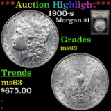 1900-s Morgan Dollar 1 Graded Select Unc By USCG