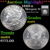 ***Auction Highlight*** 1889-s Morgan Dollar 1 Graded ms64 By SEGS (fc)