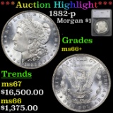 ***Auction Highlight*** 1882-p Morgan Dollar 1 Graded ms66+ By SEGS (fc)