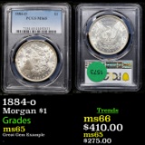 PCGS 1884-o Morgan Dollar 1 Graded ms65 By PCGS