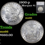 1900-p Morgan Dollar 1 Grades GEM+ Unc by SEGS