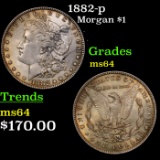 1882-p Morgan Dollar 1 Grades Choice Unc