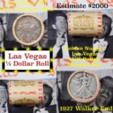 ***Auction Highlight*** Old Casino 50c Roll $10 Halves Las Vegas Casino Golden Nugget 1927 Walker &