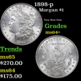 1898-p Morgan Dollar 1 Grades Choice+ Unc