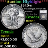 ***Auction Highlight*** 1920-s Standing Liberty Quarter 25c Graded ms64+ By SEGS (fc)